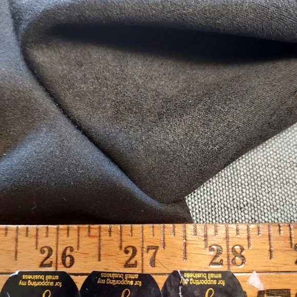 T Tahari Faux Leather Suede‎ Feel Open Jacket Blazer Cuff Sleeve 2XL - Picture 5 of 9